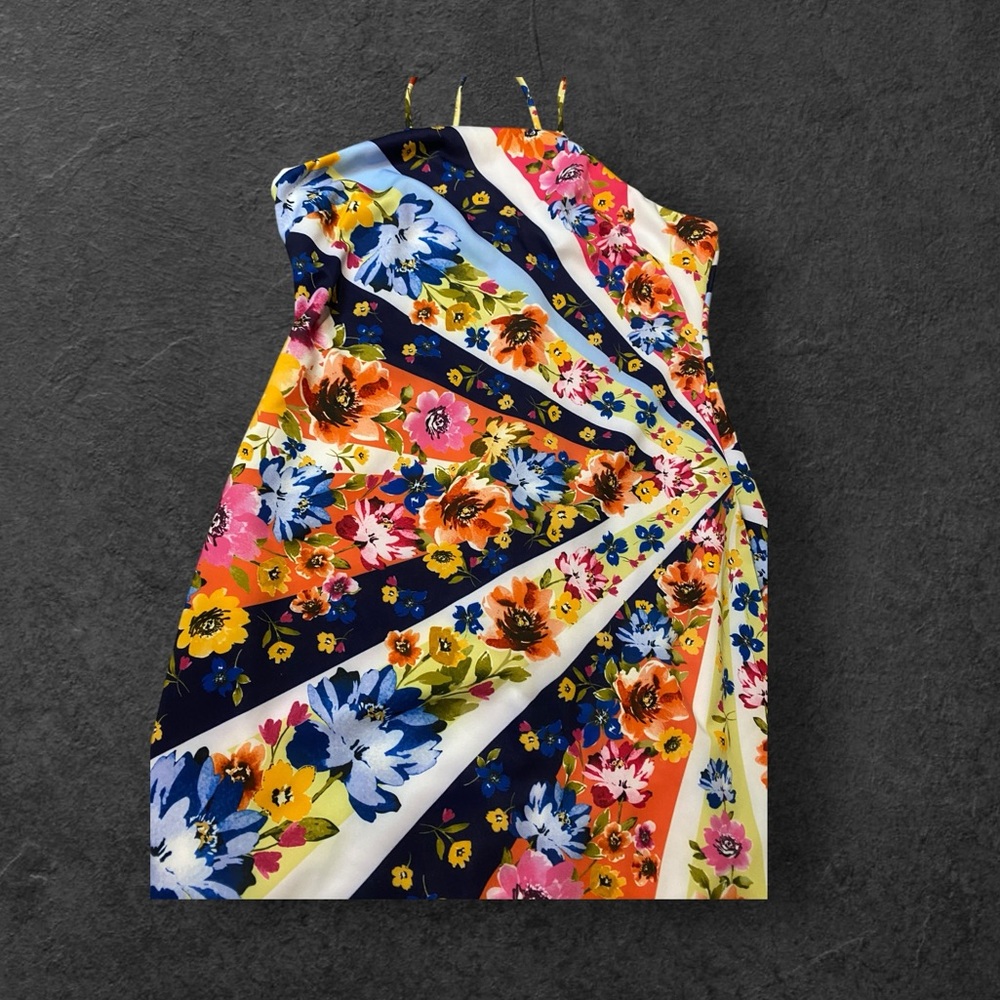 Guess vintage size 16 floral strap cross in back midi